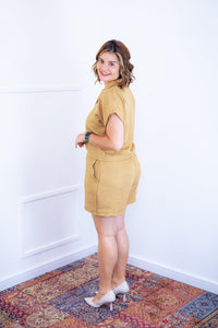Conjunto Salvador - Bermuda e Blusa em Linho Light - Naguirre Shop
