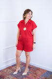Conjunto Salvador - Bermuda e Blusa em Linho Light - Naguirre Shop