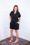 Conjunto Salvador - Bermuda e Blusa em Linho Light - Naguirre Shop