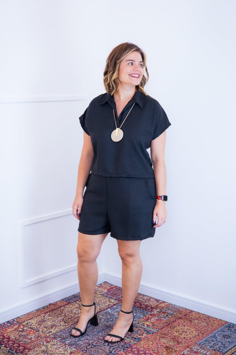 Conjunto Salvador - Bermuda e Blusa em Linho Light - Naguirre Shop