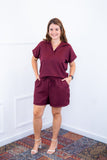 Conjunto Salvador - Bermuda e Blusa em Linho Light - Naguirre Shop