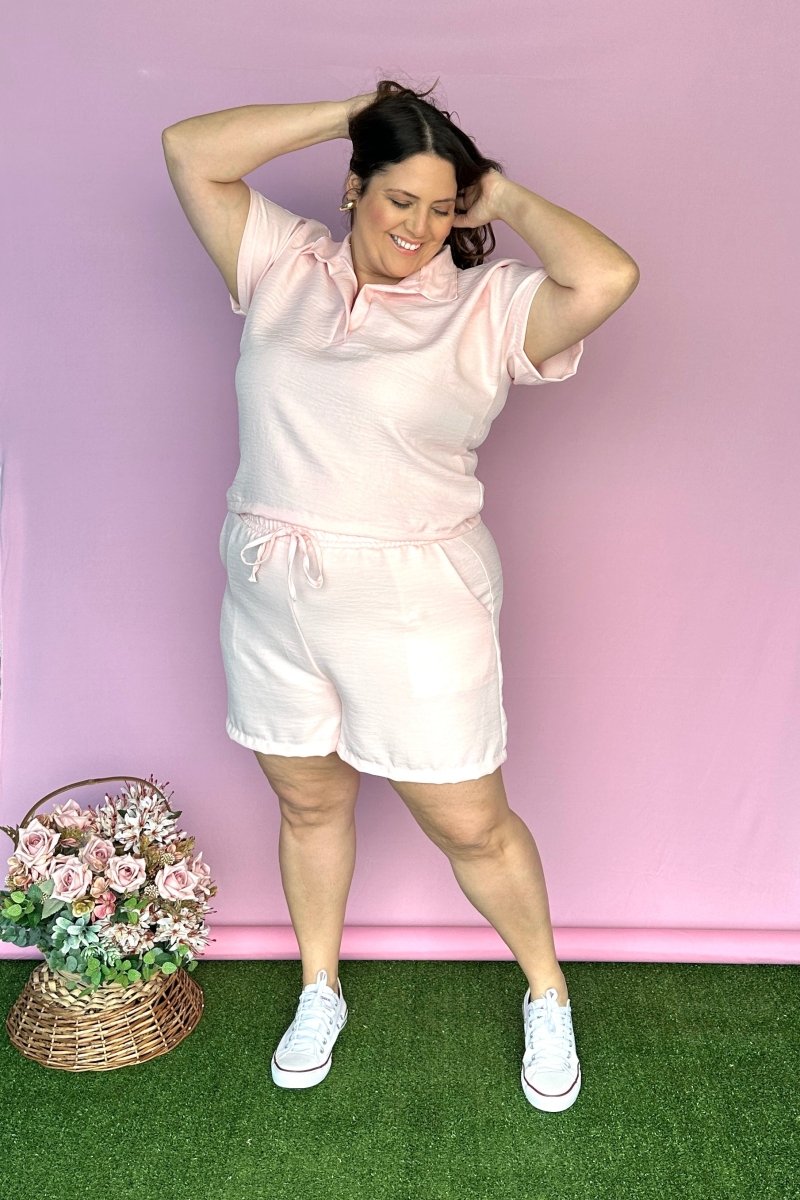 Conjunto Salvador - Bermuda e Blusa em Linho Light - Naguirre Shop