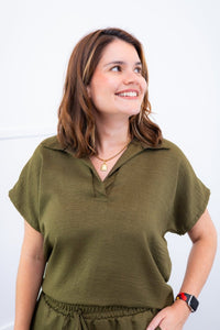 Conjunto Salvador - Bermuda e Blusa em Linho Light - Naguirre Shop