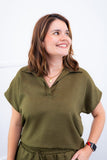 Conjunto Salvador - Bermuda e Blusa em Linho Light - Naguirre Shop