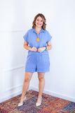 Conjunto Salvador - Bermuda e Blusa em Linho Light - Naguirre Shop