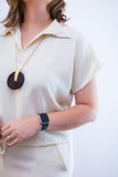 Conjunto Salvador - Bermuda e Blusa em Linho Light - Naguirre Shop
