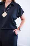 Conjunto Salvador - Bermuda e Blusa em Linho Light - Naguirre Shop