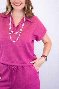 Conjunto Salvador - Bermuda e Blusa em Linho Light - Naguirre Shop