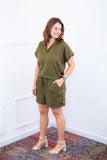Conjunto Salvador - Bermuda e Blusa em Linho Light - Naguirre Shop