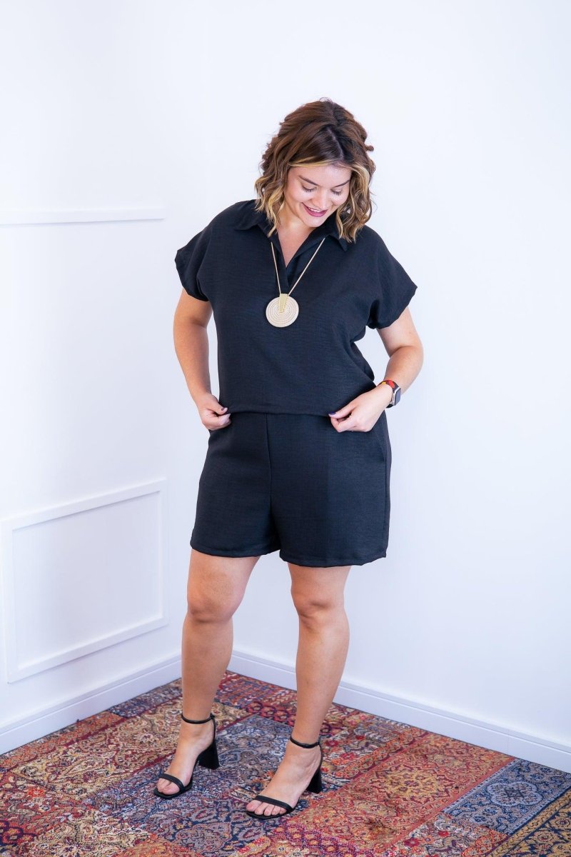 Conjunto Salvador - Bermuda e Blusa em Linho Light - Naguirre Shop