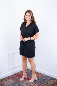 Conjunto Salvador - Bermuda e Blusa em Linho Light - Naguirre Shop