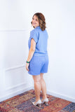 Conjunto Salvador - Bermuda e Blusa em Linho Light - Naguirre Shop