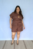 Conjunto Salvador - Bermuda e Blusa em Linho Light - Naguirre Shop