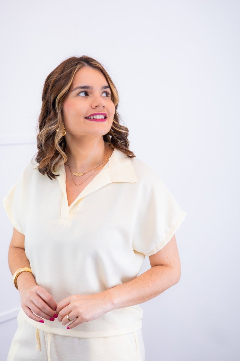 Conjunto Salvador - Bermuda e Blusa em Linho Light - Naguirre Shop