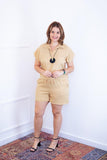 Conjunto Salvador - Bermuda e Blusa em Linho Light - Naguirre Shop