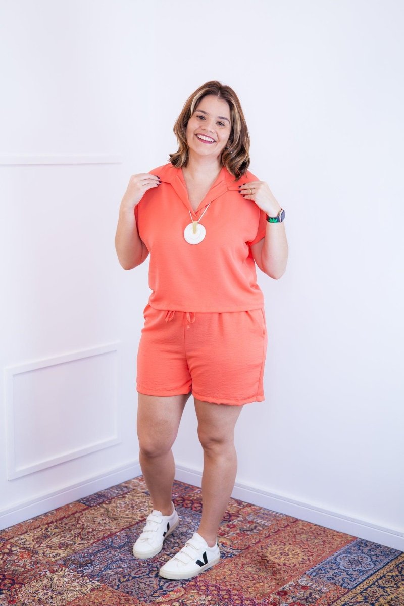 Conjunto Salvador - Bermuda e Blusa em Linho Light - Naguirre Shop