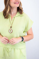 Conjunto Salvador - Bermuda e Blusa em Linho Light - Naguirre Shop