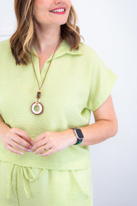 Conjunto Salvador - Bermuda e Blusa em Linho Light - Naguirre Shop