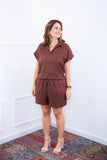 Conjunto Salvador - Bermuda e Blusa em Linho Light - Naguirre Shop