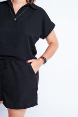 Conjunto Salvador - Bermuda e Blusa em Linho Light - Naguirre Shop