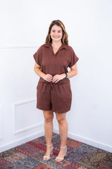 Conjunto Salvador - Bermuda e Blusa em Linho Light - Naguirre Shop