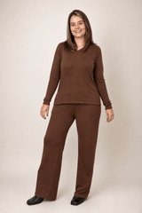 Conjunto Zurique - Lãzinha com Blusa Gola V e Calça Pantalona com Bolsos Faca - Naguirre Shop