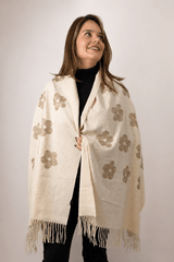 Echarpe Bordado Flanelado - Naguirre Shop