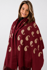 Echarpe Bordado Flanelado - Naguirre Shop