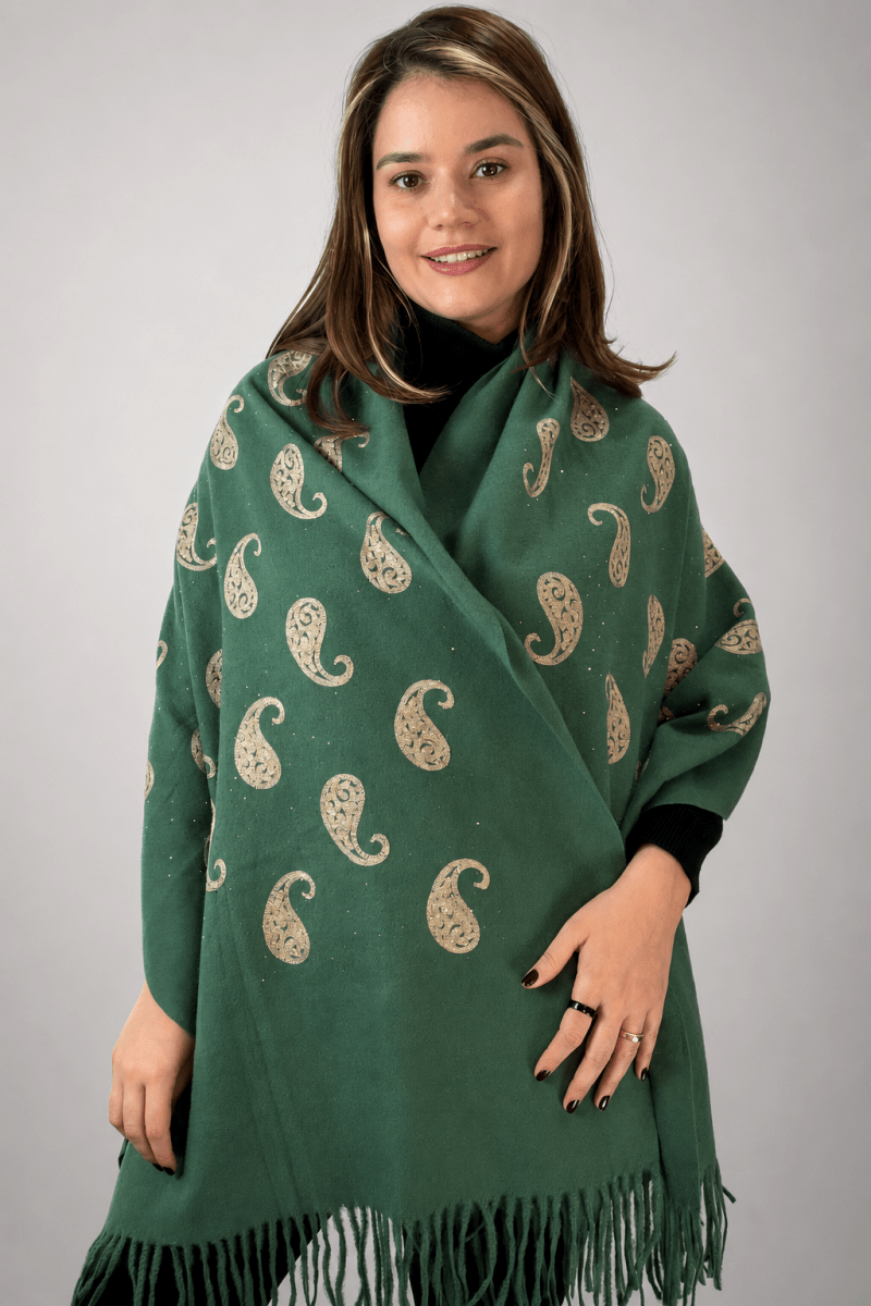Echarpe Bordado Flanelado - Naguirre Shop