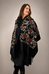 Echarpe Bordado Flanelado - Naguirre Shop