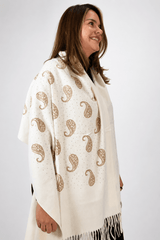 Echarpe Bordado Flanelado - Naguirre Shop