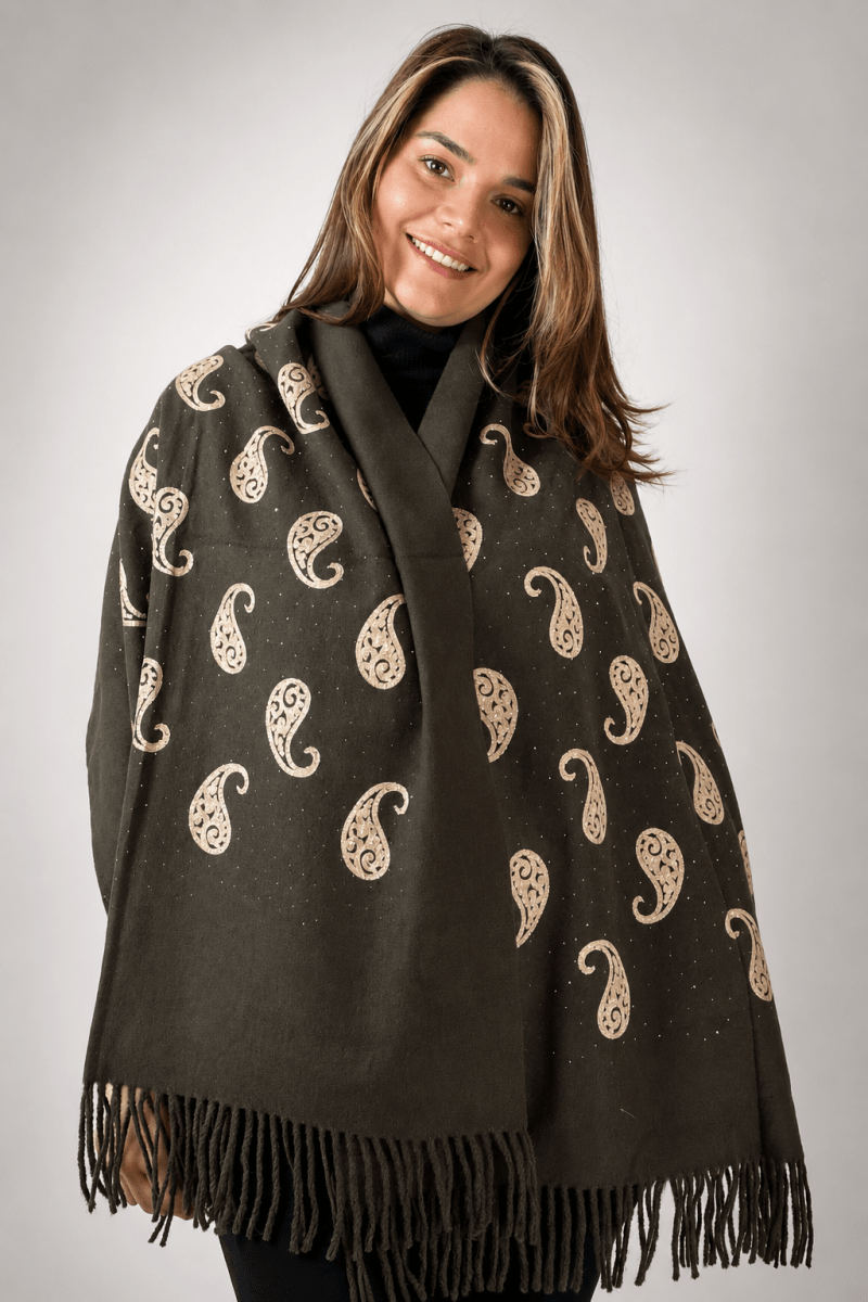 Echarpe Bordado Flanelado - Naguirre Shop