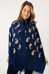 Echarpe Bordado Flanelado - Naguirre Shop