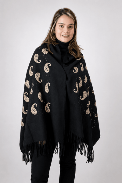 Echarpe Bordado Flanelado - Naguirre Shop