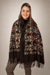 Echarpe Bordado Flanelado - Naguirre Shop