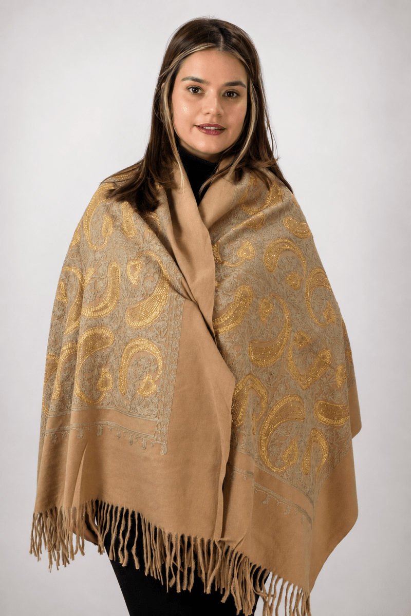 Echarpe Bordado Flanelado - Naguirre Shop