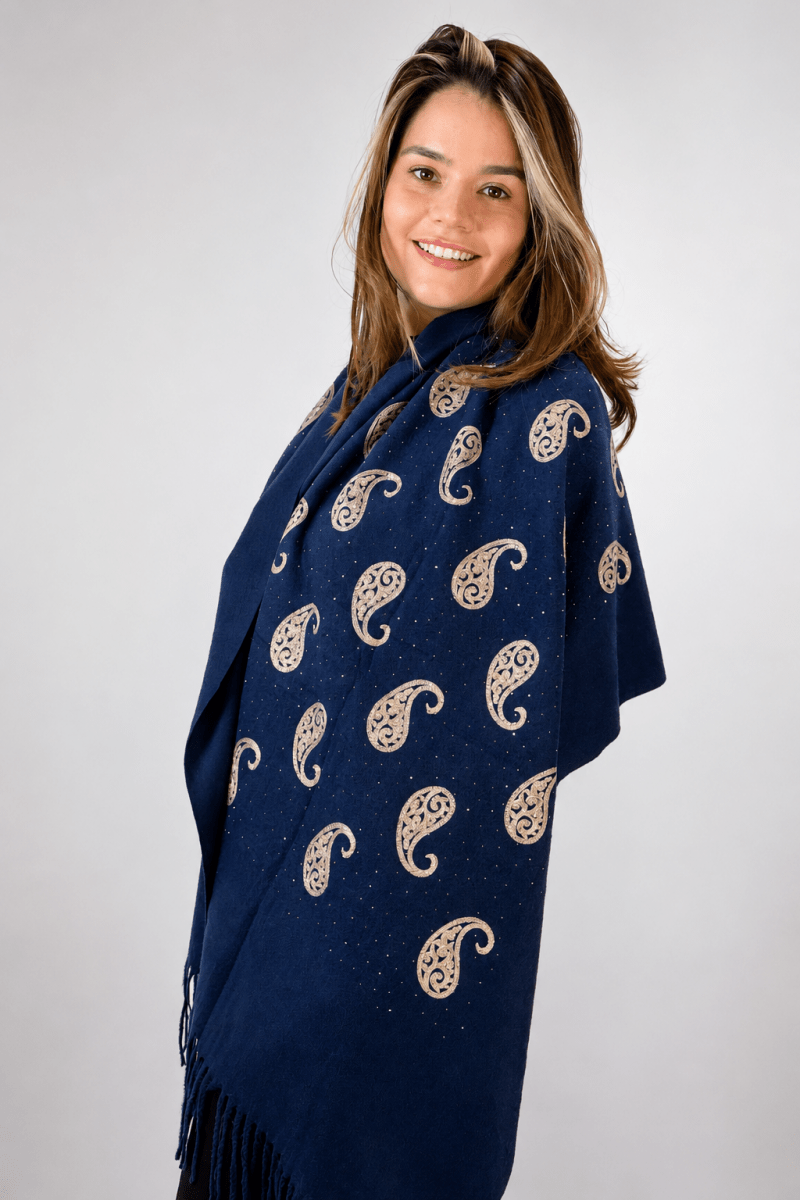 Echarpe Bordado Flanelado - Naguirre Shop