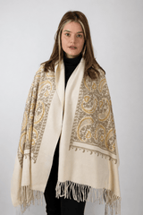 Echarpe Bordado Flanelado - Naguirre Shop