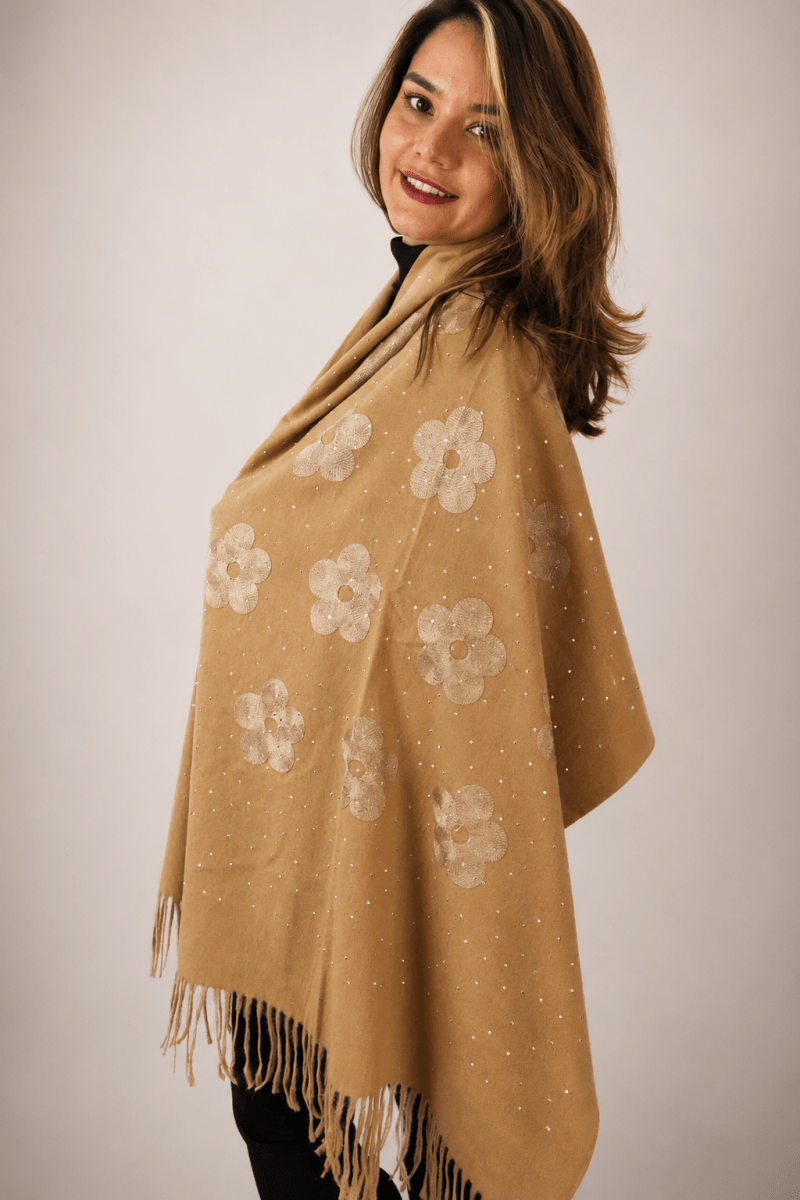 Echarpe Bordado Flanelado - Naguirre Shop