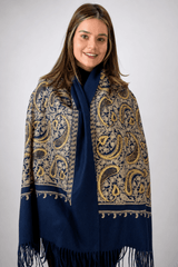 Echarpe Bordado Flanelado - Naguirre Shop