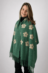Echarpe Bordado Flanelado - Naguirre Shop