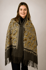 Echarpe Bordado Flanelado - Naguirre Shop