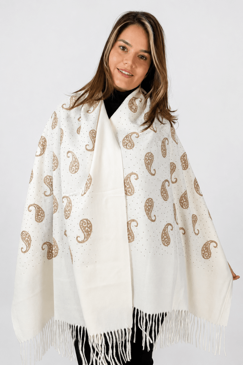 Echarpe Bordado Flanelado - Naguirre Shop