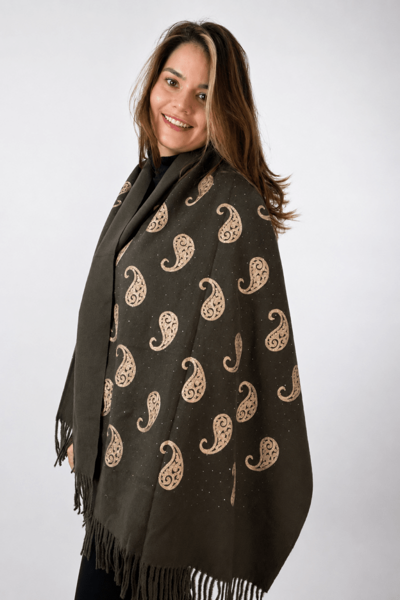 Echarpe Bordado Flanelado - Naguirre Shop