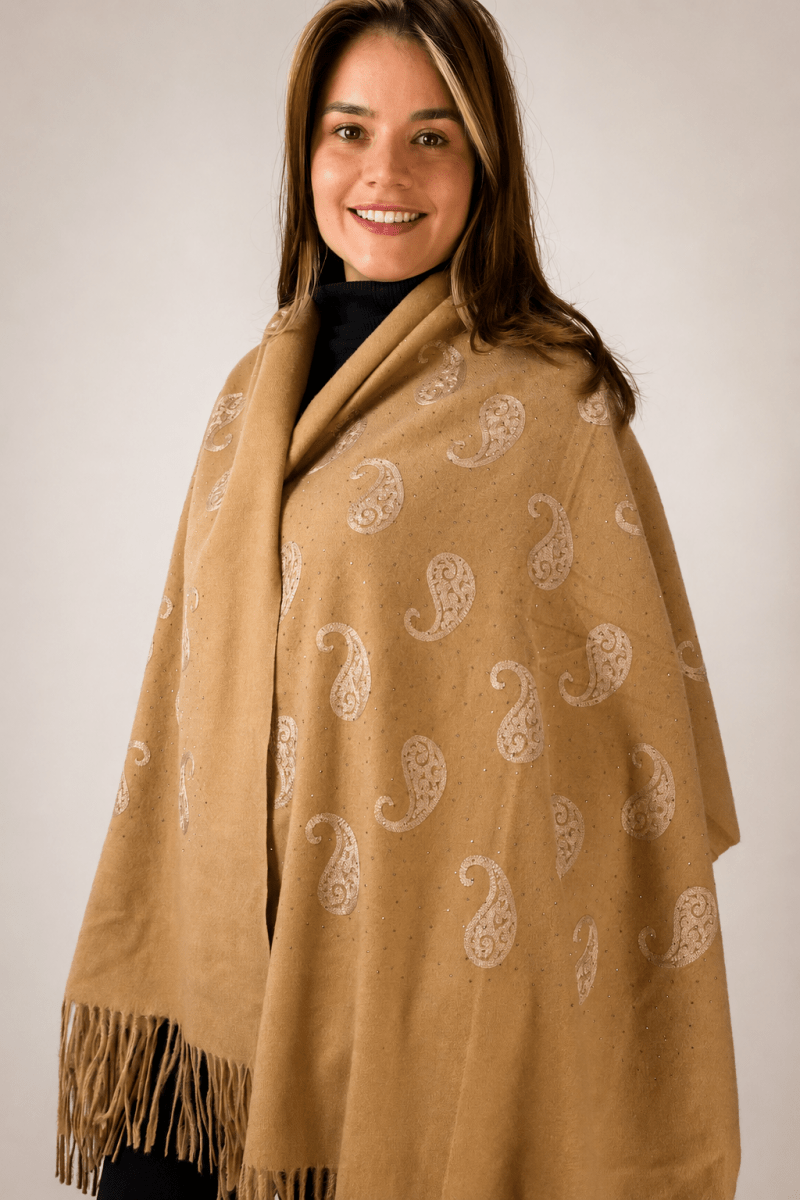 Echarpe Bordado Flanelado - Naguirre Shop