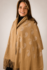 Echarpe Bordado Flanelado - Naguirre Shop
