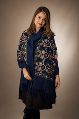 Echarpe Bordado Flanelado - Naguirre Shop