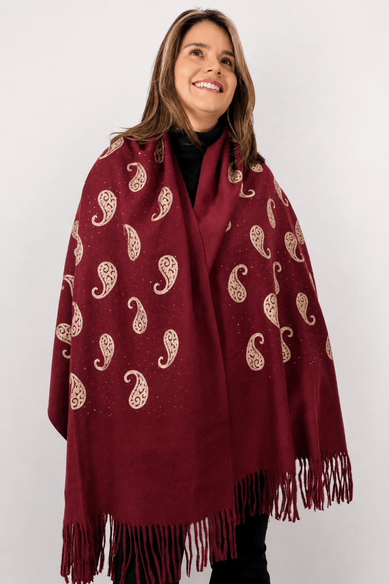 Echarpe Bordado Flanelado - Naguirre Shop