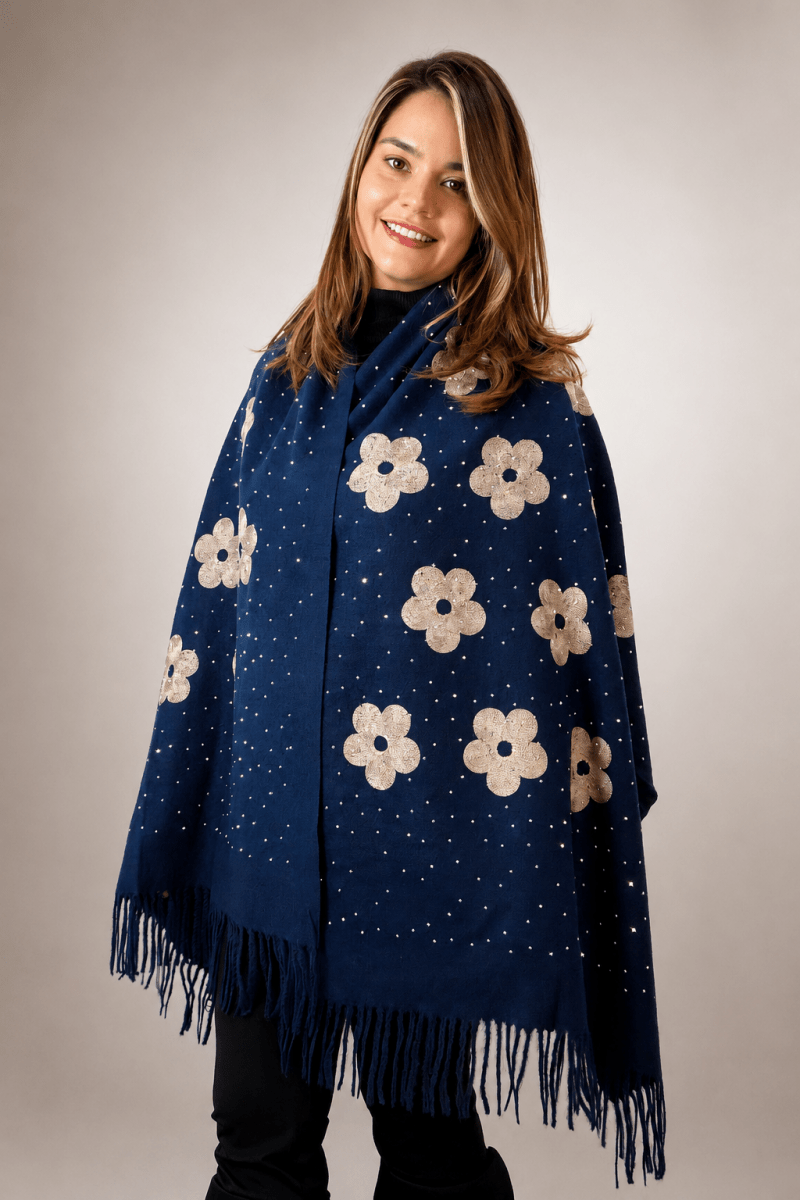 Echarpe Bordado Flanelado - Naguirre Shop