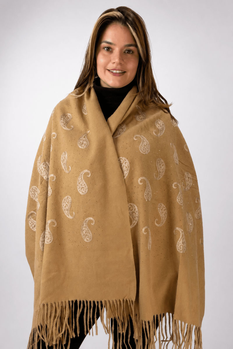 Echarpe Bordado Flanelado - Naguirre Shop